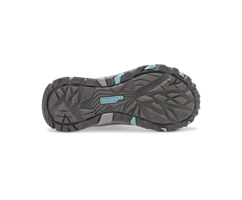 Buty Trekkingowe Merrell Dziecięce Szare - Moab Fst Mid A/C Waterproof - 901523-DNZ